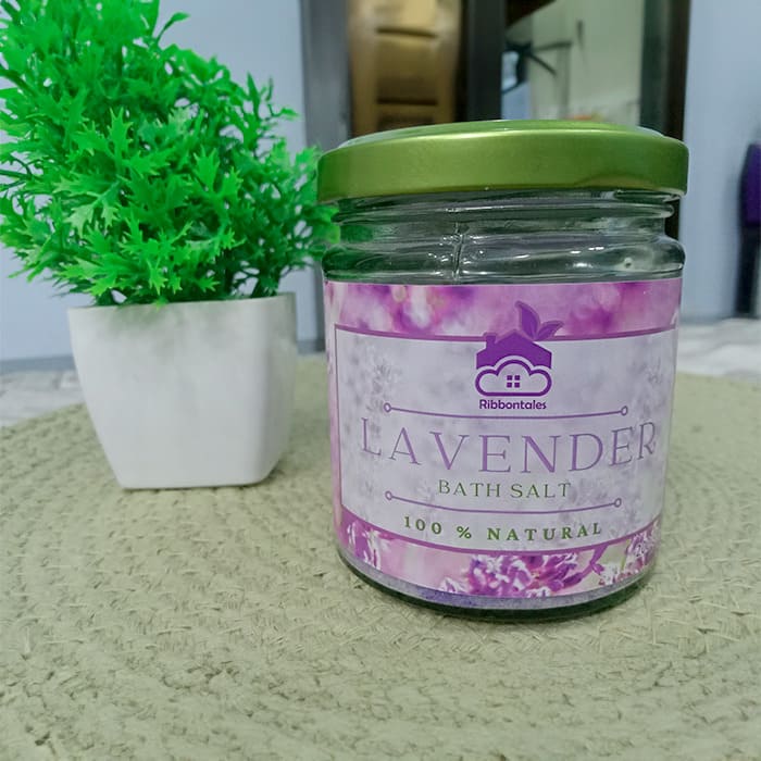 HANDMADE NATURAL LAVENDER PINK EPSOM BATH SALT 