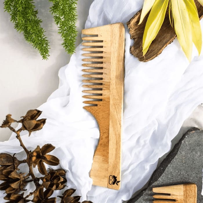 NEEM WOOD HANDLE COMB