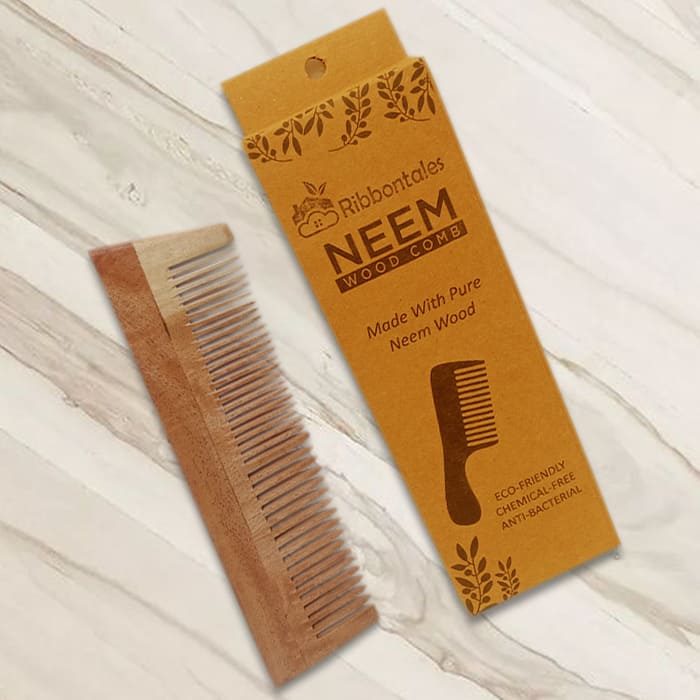 NEEM WOOD COMB REGULAR LENGTH 7.5 INCHES